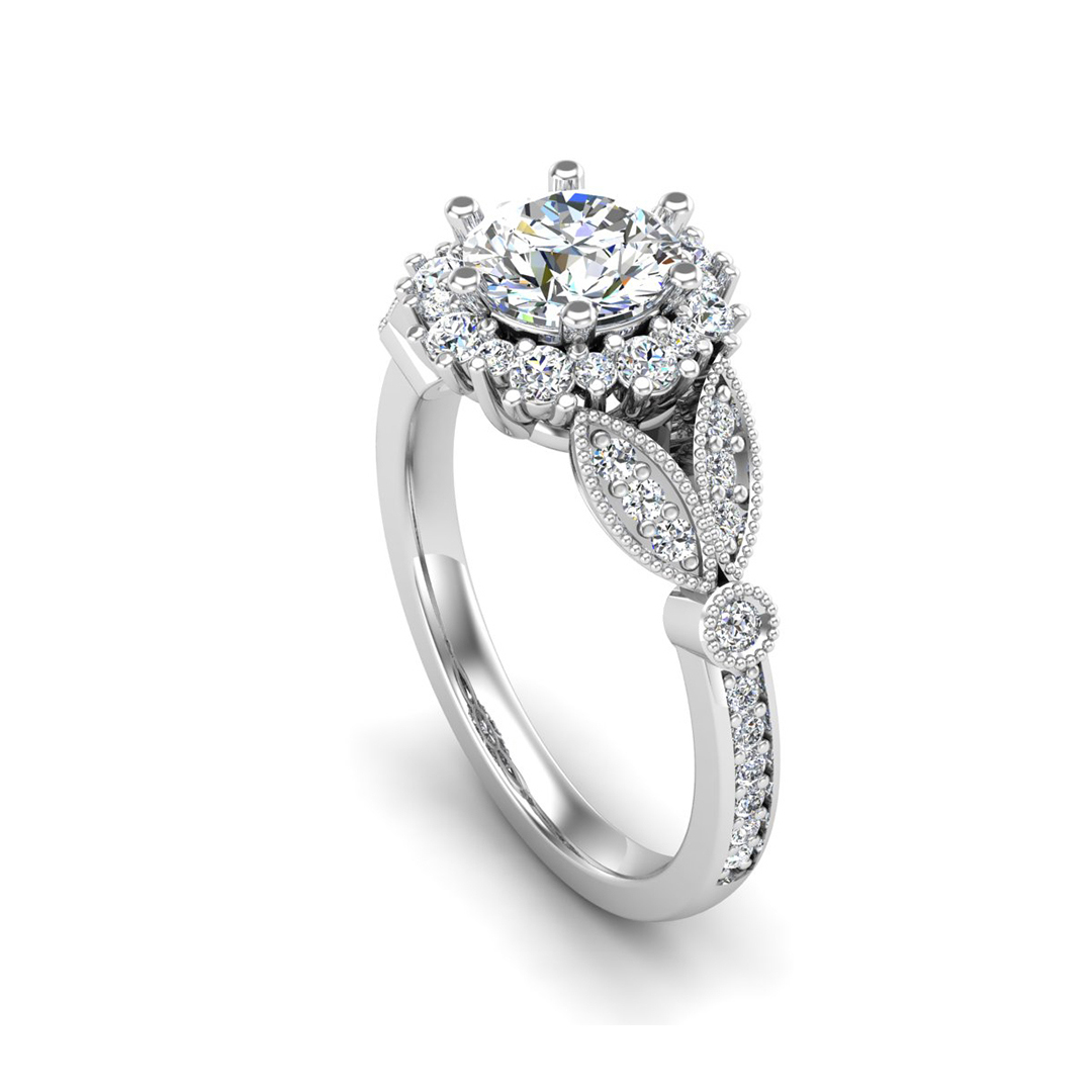 Gracelynn Halo Engagement Ring